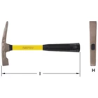 Ampco H-10FG Non-Sparking Hammer Bricklayers with Fiberglass Handle 1
