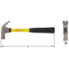 Ampco H-19FG Non-Sparking Hammer Claw with Fiberglass Handle 1