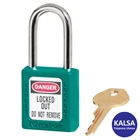 Master Lock 410TEAL Keyed Different Safety Padlock Zenex Thermoplastic LOTO 1