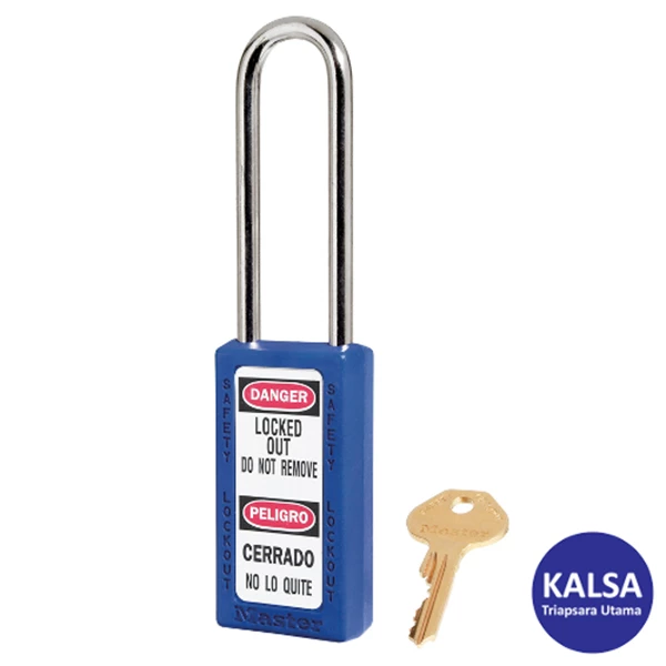 Master Lock 411LTBLU Keyed Different Safety Padlock