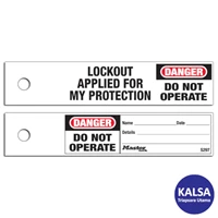 Master Lock S297 Maintenance Lockout Safety Tag