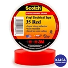 3M Scotch 35 RED 3/4 Vinyl Color Coding Electrical Tape 1