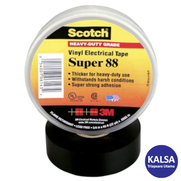 3M Scotch Super 88 Vinyl Electrical Tape 3/4X36YD