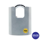 Yale Y122-50-123 Silver Series Outdoor Brass or Satin Closed Shackle Security Padlock 1