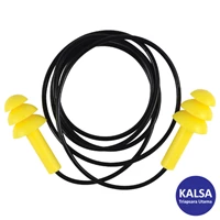 Tuffsafe TFF-958-1700K Yellow Reusable Corded Ear Plug