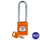 Brady 150248 Orange Keyed Differently with Steel Shackle Safe-Key Nylon Padlock 1