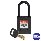 Brady 150231 Black Keyed Differently with Plastic Shackle Safe-Key Nylon Padlock 1