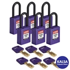 Brady 150350 Purple Keyed Differently with Plastic Shackle Safe-Key Nylon Padlock 1