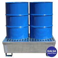 Romold GSP2D Size 1220 x 815 x 393 mm Galvanised Drum Spill Pallet