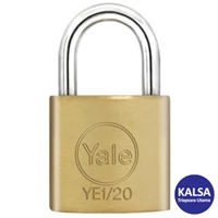 Yale YE1/20/111/1 Essential Series Indoor Brass Shackle 20 mm Security Padlock