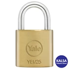 Yale YE1/25/113/1 Essential Series Indoor Brass Shackle 25 mm Security Padlock 1