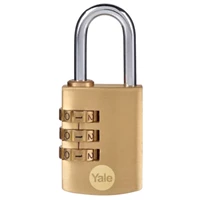Yale Y150B/30/125/1 Brass Combination 30 mm General Security Padlock