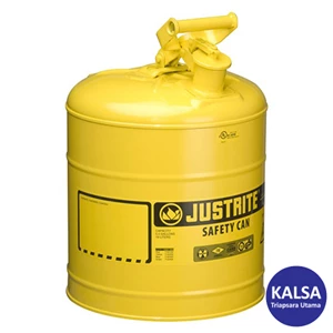 Safety Container 7150200 Justrite Type I Yellow Larger Capacity Trigger