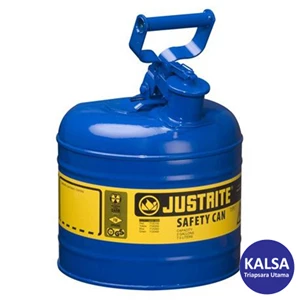 Safety Container 7120300 Justrite Type I Blue Larger Capacity Trigger