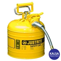 Safety Container 7220220 Justrite Type II Yellow AccuFlow with Hose