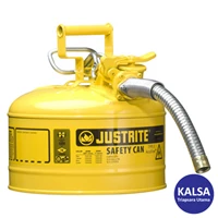 Safety Container 7225230 Justrite Type II Yellow AccuFlow with Hose