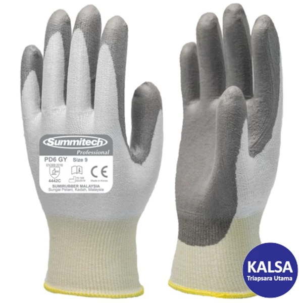 Sarung Tangan Safety Summitech PD6 GY Professional Cut Resistance Glove