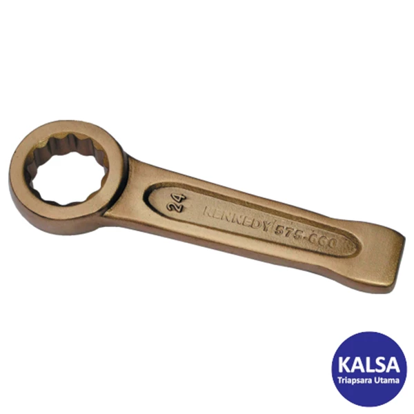 Kennedy KEN-575-6610K Size 27 mm Aluminium Bronze Non-Sparking Ring End Slogging Wrench