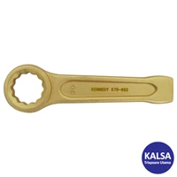 Kunci Ring Non-Sparking Kennedy KEN-575-6800K Size 24 mm Beryllium Copper Ring End Slogging Wrench