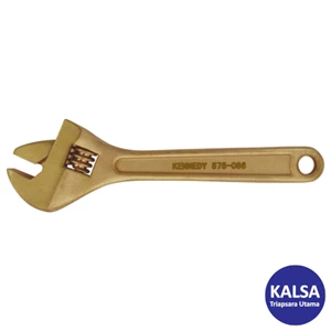 Kunci Inggris Non-Sparking Kennedy KEN-575-0900K Opening Capacity 30 mm Beryllium Copper Adjustable Wrench