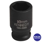 Mata Sock Kennedy KEN-583-0640K Size 6 mm Chrome Molybdenum Impact Socket 1