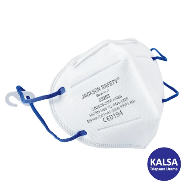 Masker Pernapasan SureWerx 63203 Jackson Safety R10 N95 Foldflat Mask Particulate Respirator