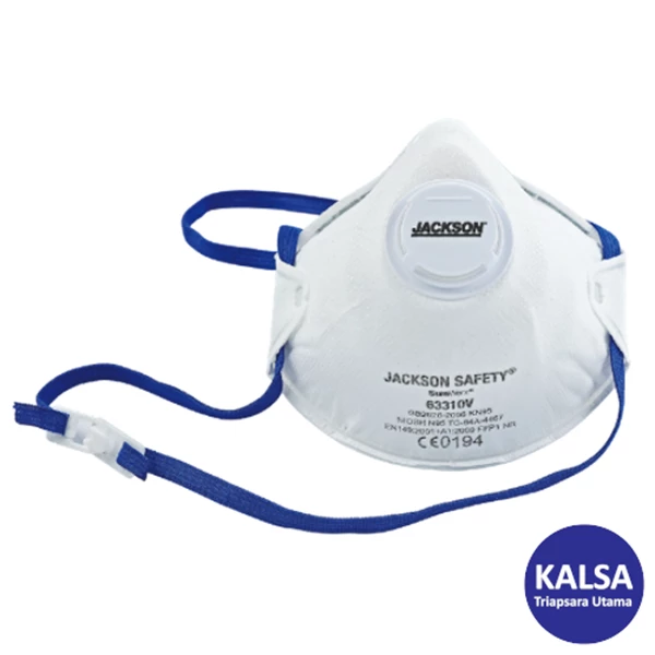 Masker Pernapasan SureWerx 63310V Jackson Safety N95 Particulate Filtering Respirator with Valve Respirator