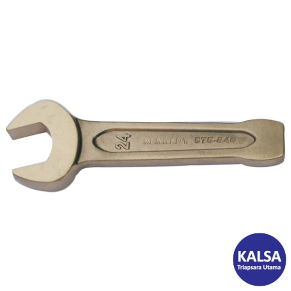 Kunci Pas Non-Sparking Kennedy KEN-575-6550K Size 110 mm Alumunium Bronze Open End Slogging Wrench