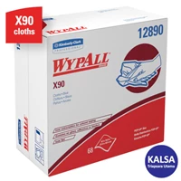 Kain Lap Kimberly Clark 12890 WypAll X90 Pop-Up Box Cloths Reusable Wipes