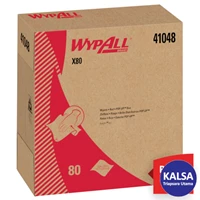 Kain Pembersih Kimberly Clark 41048 WypAll X80 Pop-Up Box Cloths Reusable Wipes