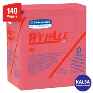 Kain Pembersih Kimberly Clark 41029 WypAll X80 1/4 Fold Cloths Reusable Wipes