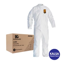 Baju Chemical Kimberly Clark 46002 Size M A30 KleenGuard Breathable Particle and Light Splash Protection Coverall