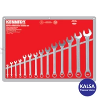 Kennedy KEN-582-2900K Range 6 - 32 mm Metric 14-Pieces Industrial Combination Spanner Set