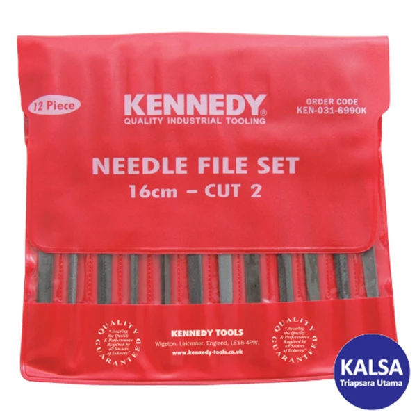 Kennedy KEN-031-6990K 12-Pieces Type Cut 2 Assorted Needle Hand File Set