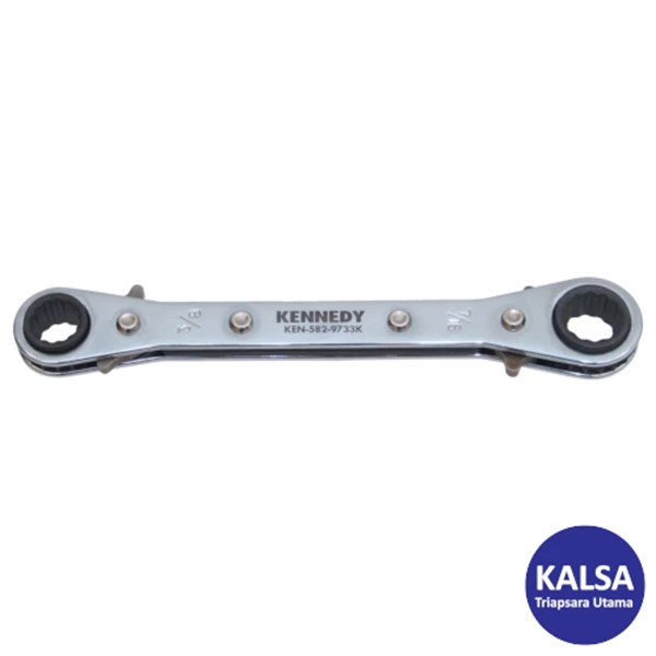 Kennedy KEN-582-9723K Size 12 x 13 mm Metric Reversible Ratchet Ring Wrench